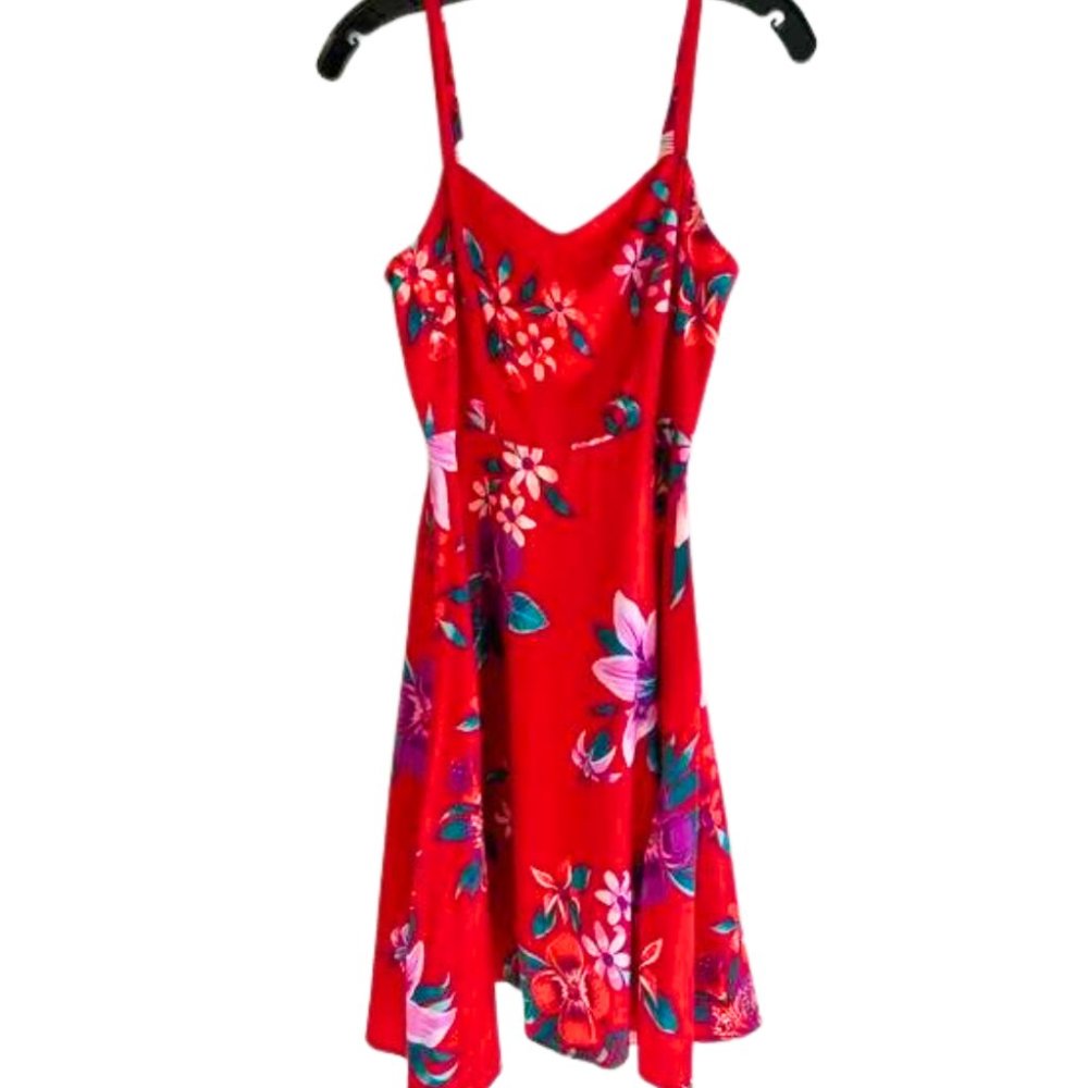 Cute Red Flowy Sundress Size M
